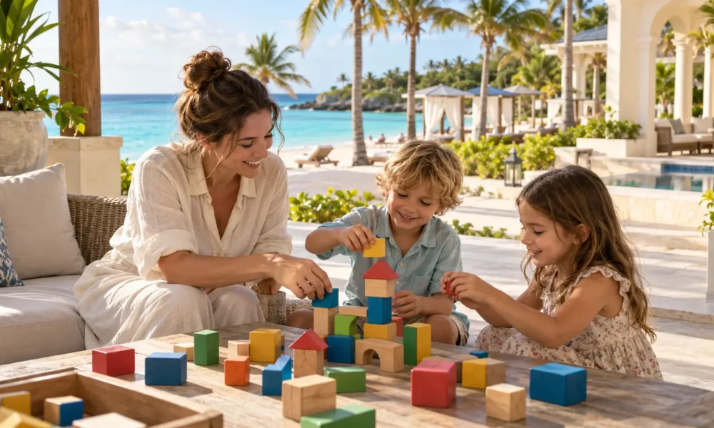 Beachside Babysitting in The Bahamas